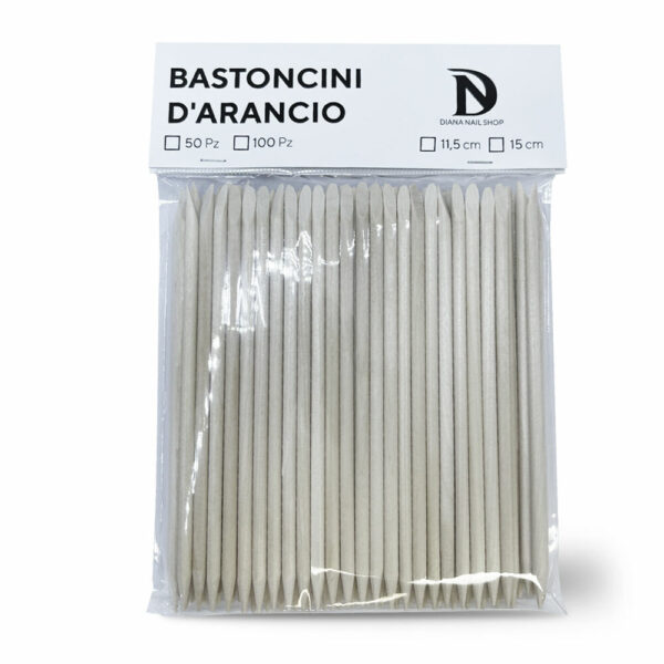 BASTONCINI IN LEGNO D'ARANCIO LUNGHEZZA 12,5CM ( 12 PEZZI)