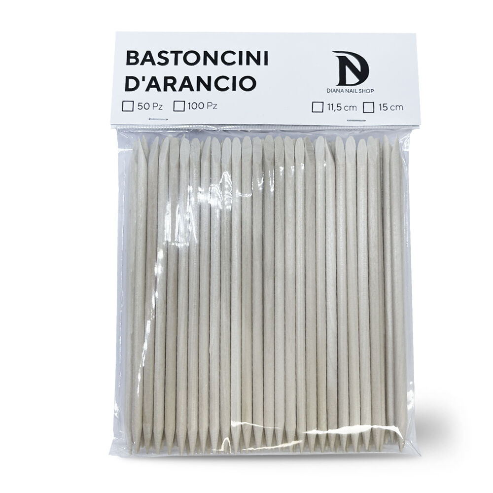 BASTONCINI ARANCIO 11.5cm (100pz) - Diana Nails Shop Italy %